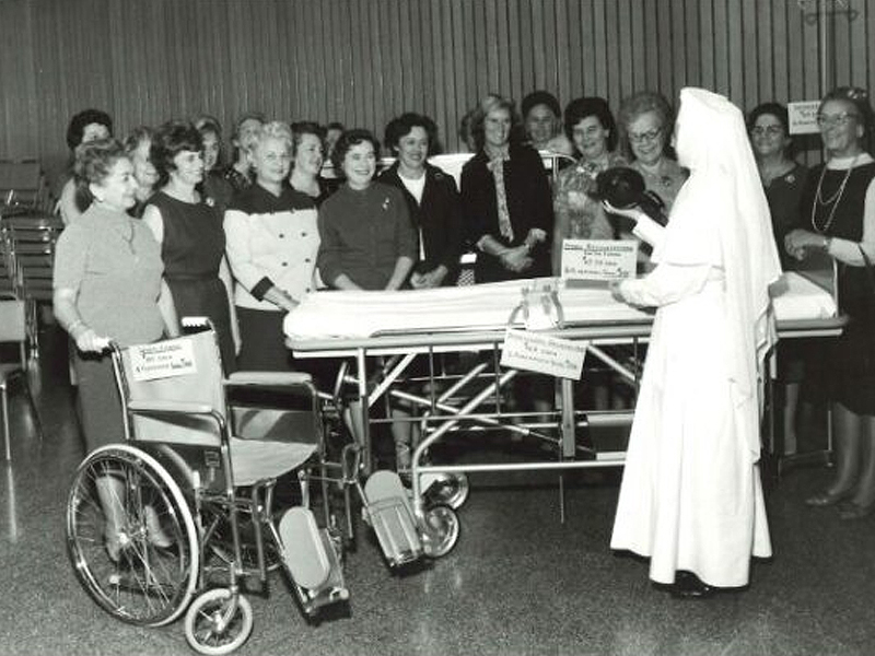Photo: St. Mary's Ladies' Auxiliary meeting to discuss hospital equipment needs.
