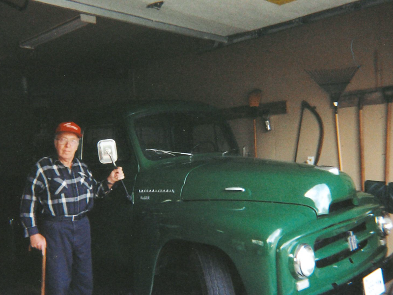 Photo: Edgar Reinhart with his truck