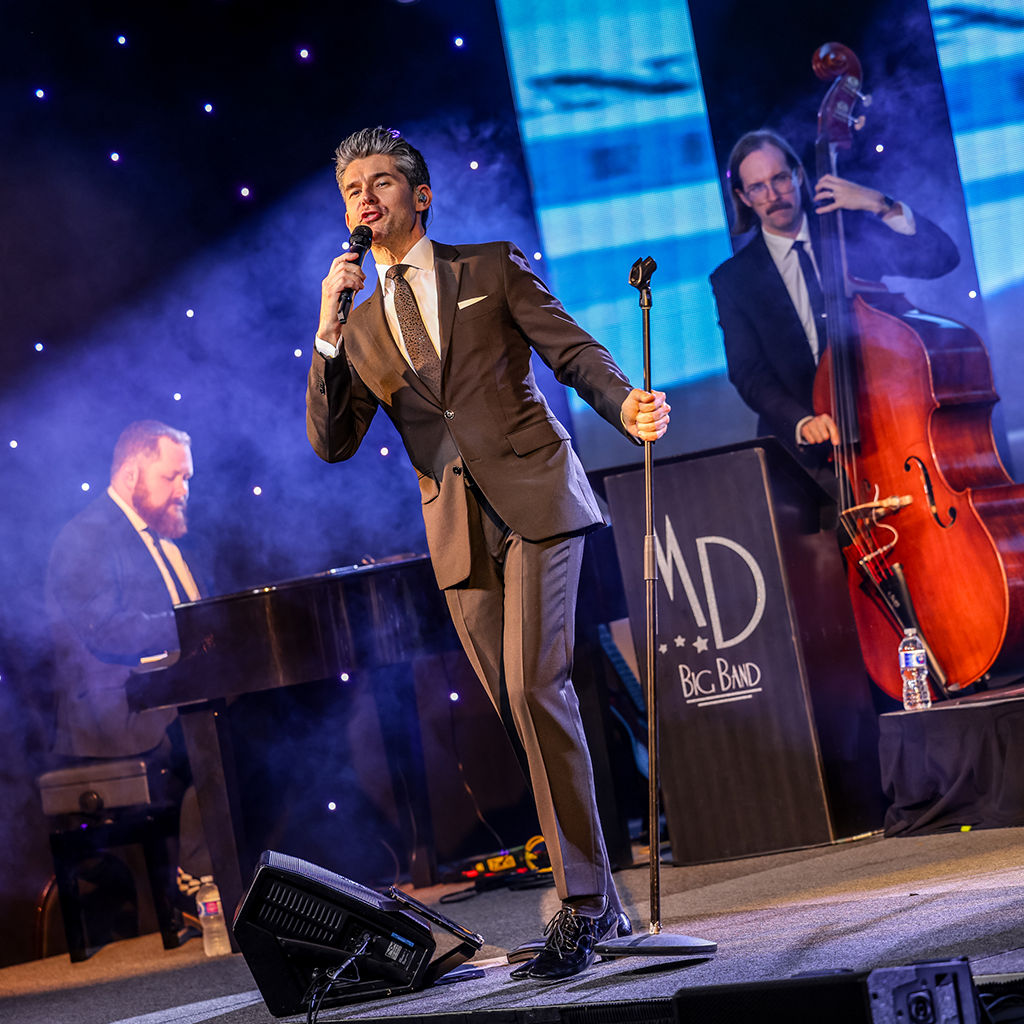 Matt Dusk performing at St. Mary's 100th Anniversary Gala